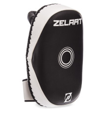 Тай-пед ударний для Муай Тай вигнутий з ременями та ручкою PU ZELART 32x19x8см 1шт кольори в асортименті