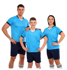 Форма футбольна комплект футболка та шорти LIDONG 3XS-3XL кольори в асортименті