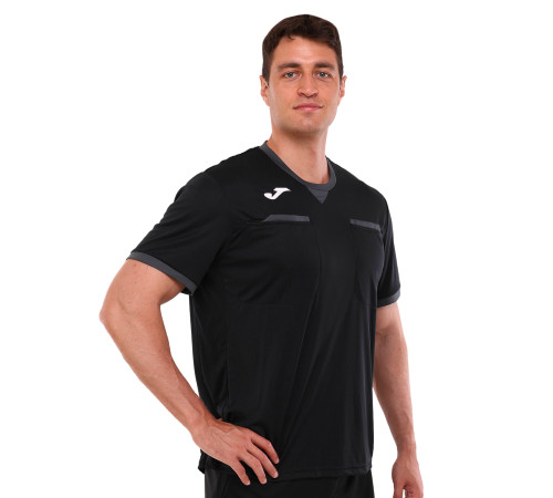 Футболка футбольного судді Joma REFEREE S-2XL чорний-сірий
