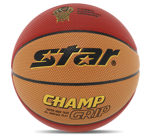 Мяч баскетбольный STAR CHAMP GRIP размер 7 цвета в ассортименте