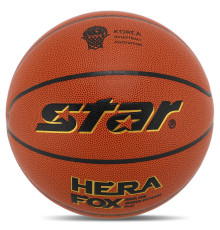 Мяч баскетбольный STAR HERA FOX размер 7 красный