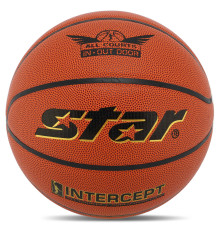 Мяч баскетбольный STAR INTERCEPT размер 6 оранжевый